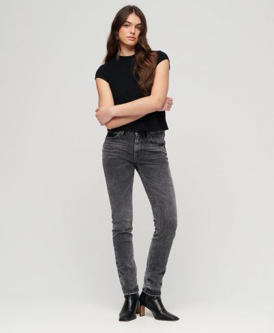 სუპერდრაი შარვალი Vintage mid rise slim jeans