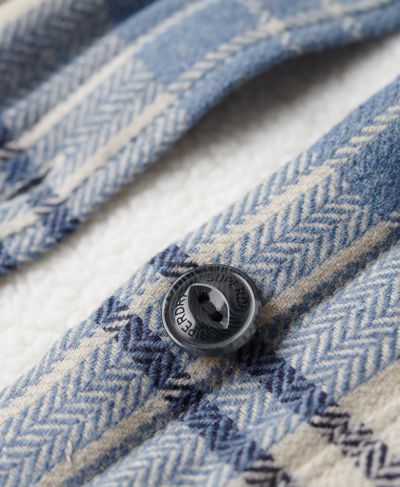 სუპერდრაი პერანგი Vintage borg check overshirt