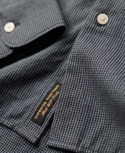 სუპერდრაი პერანგი L/s cotton smart shirt