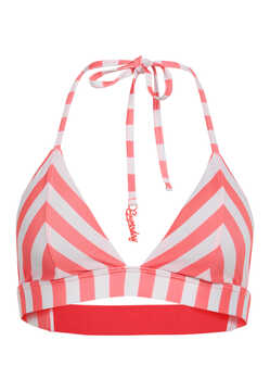 Stripe triangle bikini top
